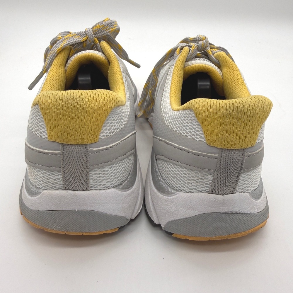 Vionic Tokyo Sneakers Women 7.5 Grey Yellow Mesh Walking Athletic Shoes - Picture 6 of 9